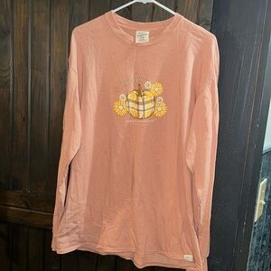 Women’s Simply Southern Long sleeve‎ shirt “Hi Pumpkin” size L